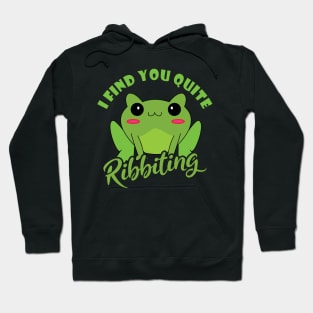 I Find You Quite Ribbiting Hoodie